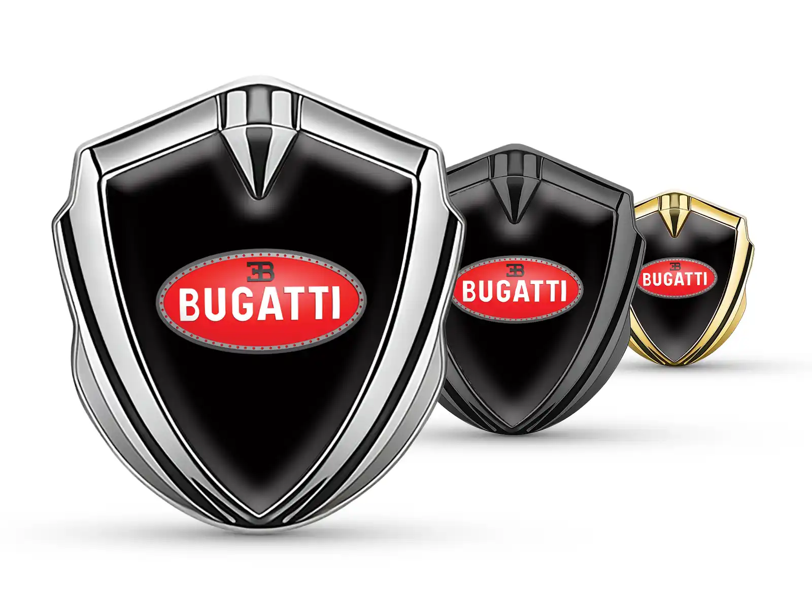Bugatti Emblème Silicone Insigne Design Luxe Alliage Bordé